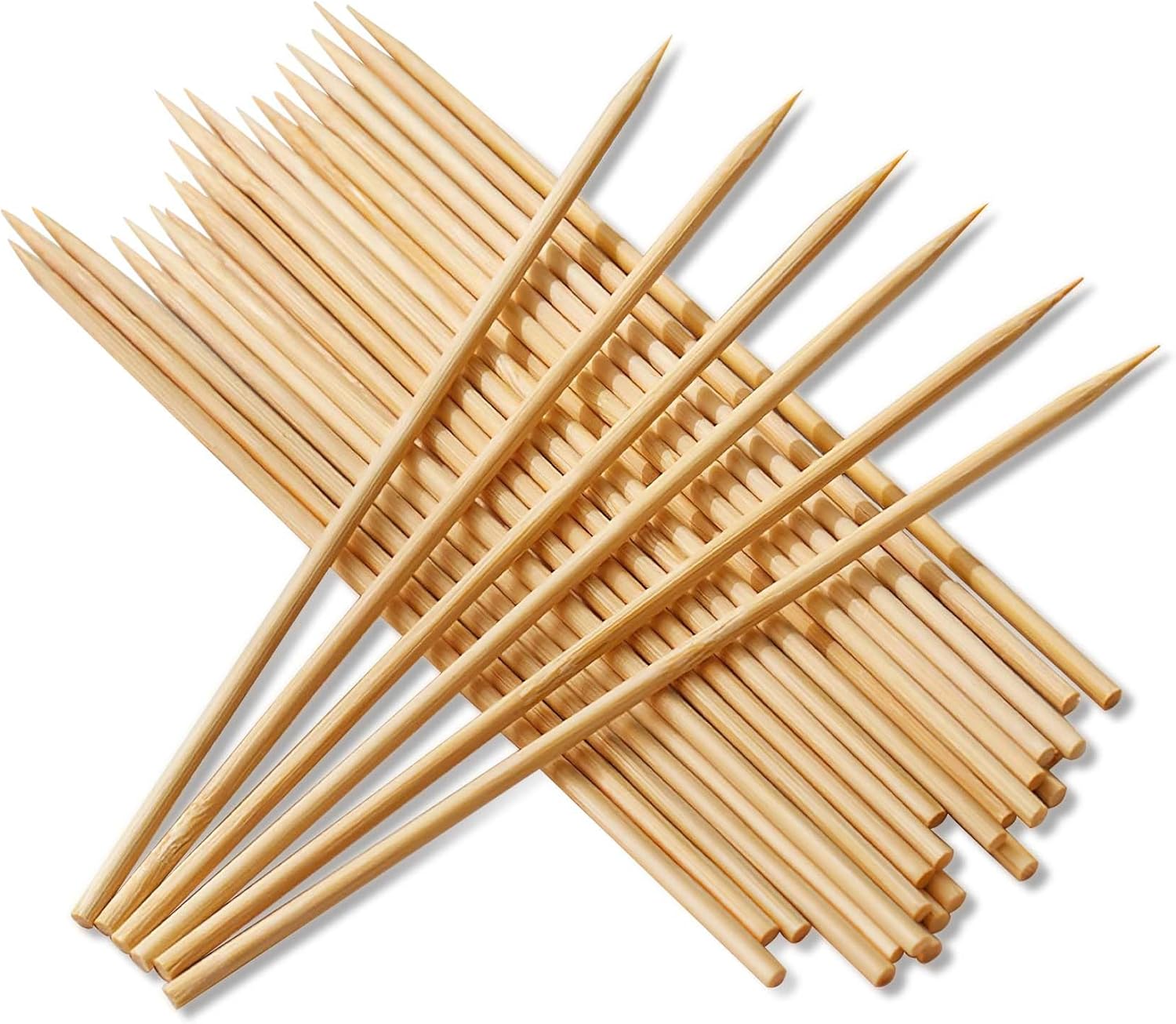 Dakshayanii Bamboo Skewers | Premium Bamboo Skewers for Barbecue | Skewers Sticks of 12 inch - Koshbazaar - 
