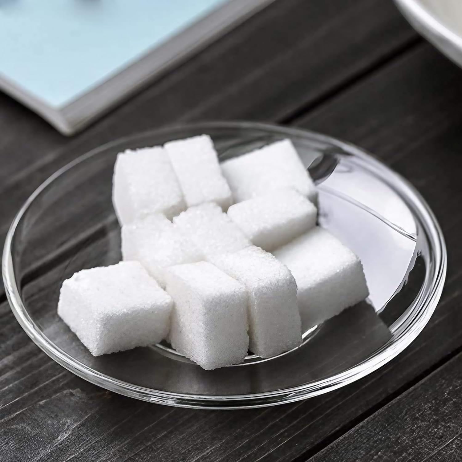 Dakshayanii Clear Glass Saucer Only Saucers Without Cup for Serving Tea Coffee Snacks. - Koshbazaar - 