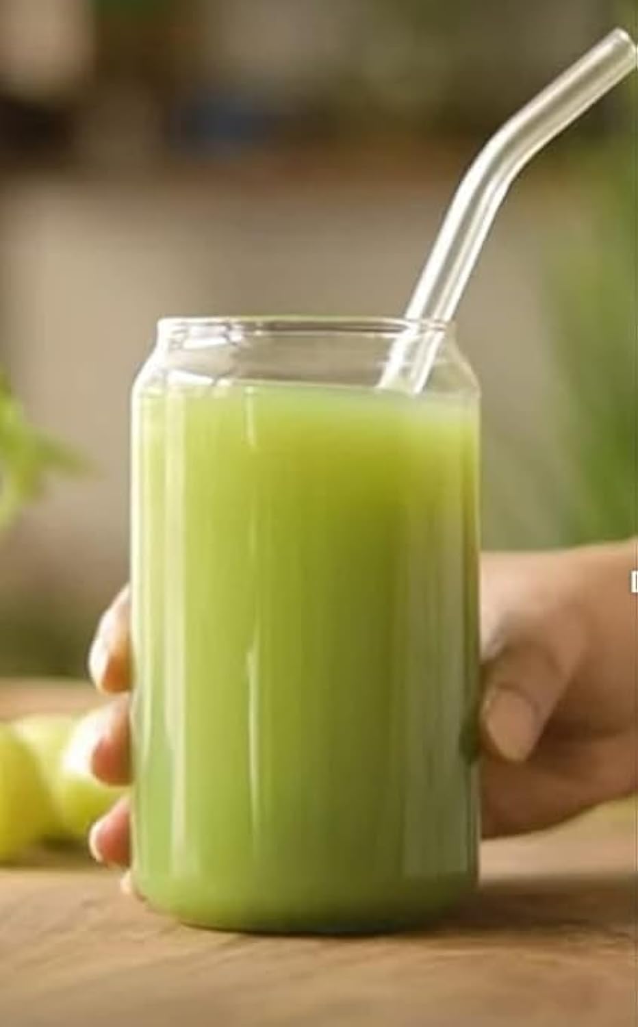 Dakshayanii Ice Juice Drinking Glass Can Mug with Straw for Juice, Milk, Coffee, Green Tea Cup (Set of 1, 510ml) - Transparent | Fruit Milk Soda Wine Beer... - Koshbazaar - 