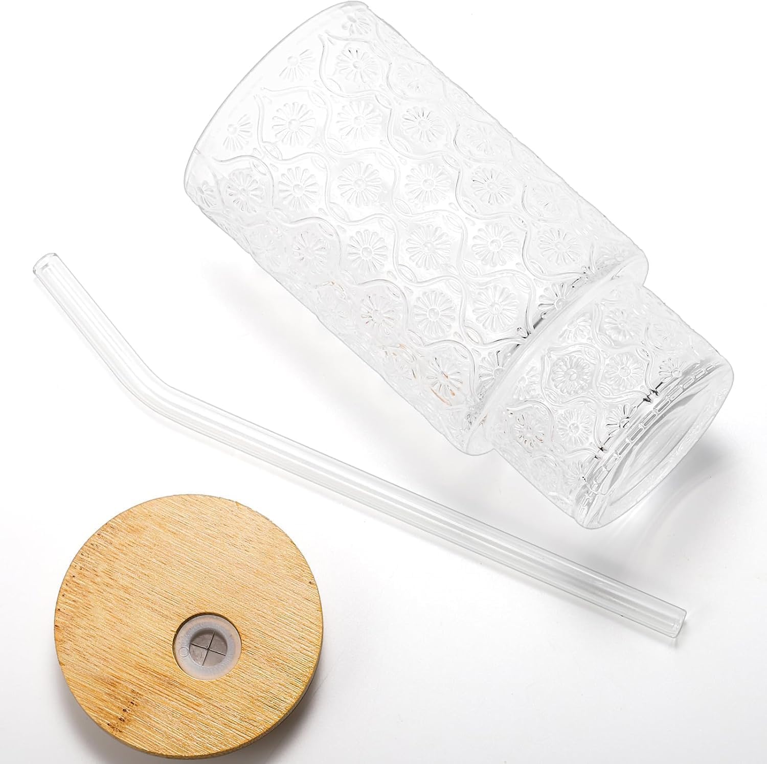 Dakshayanii Ice Juice Drinks Glass Can Mug with Straw for Milk/Coffee/Green Tea Cup Set of 1 - 510ml Transparent Printed Can Shape Cup (Pack of 1) (Bello Mug) - Koshbazaar - 