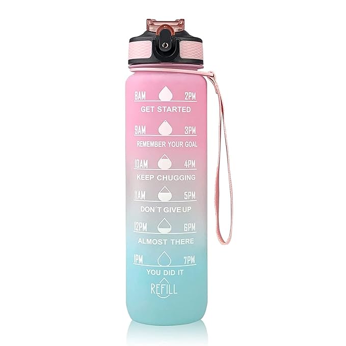 Dakshayanii Plastic Motivational Water Bottle| 1 Litre Sipper Bottle - Koshbazaar - 