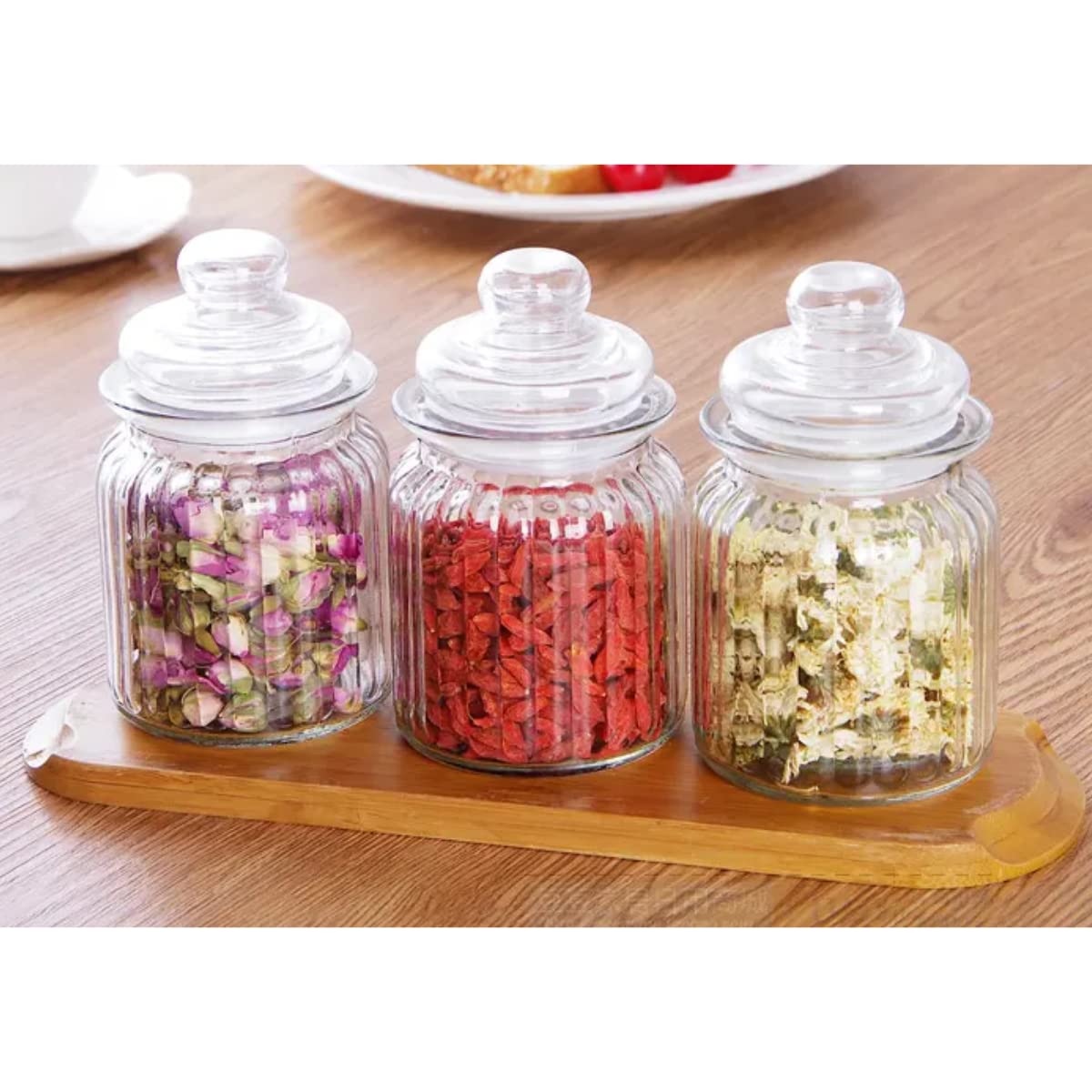 Dakshayanii Small Pop Jars For Kitchen Storage or Storing Spices,Jam,Honey,Aachar...(350ml) - Koshbazaar - 