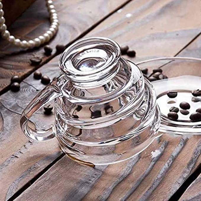 Dakshayanii Spiral Tea Cup| Italian Premium Glass Tea Cup Set - Koshbazaar - 